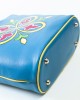 Borsa azzurra con maiolica Borsa azzurra con maiolica