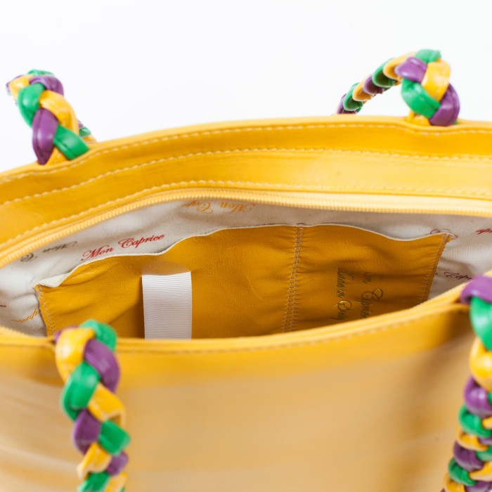 Borsa gialla con cavallo Borsa gialla con cavallo