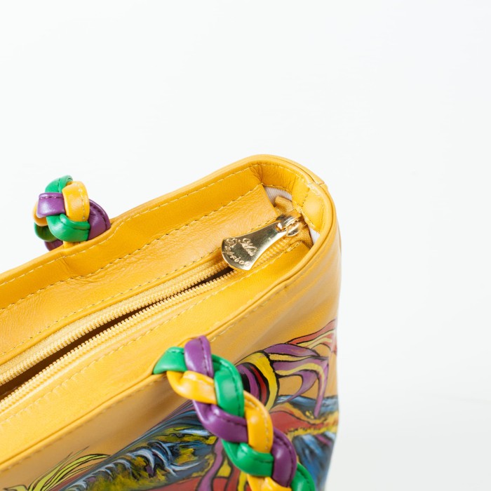 Borsa gialla con cavallo Borsa gialla con cavallo