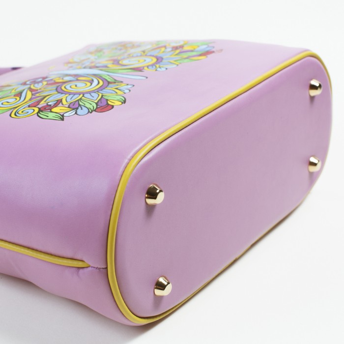 Borsa rosa glicine con farfalla