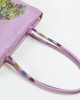 Borsa rosa glicine con farfalla