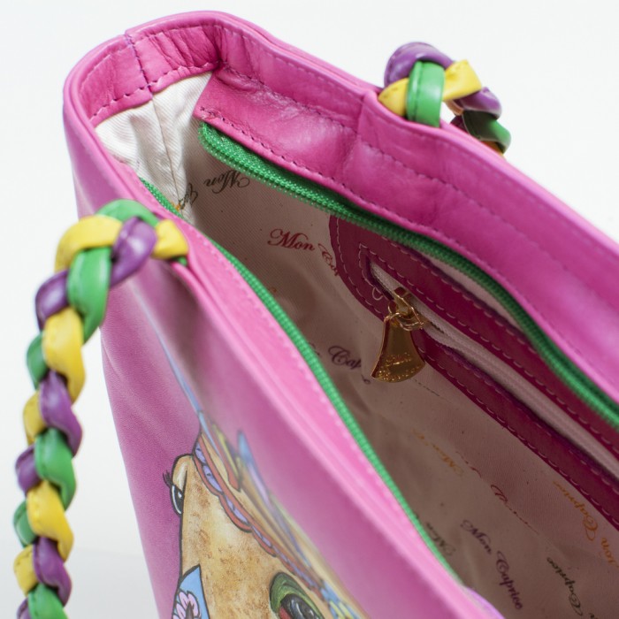 Borsa fucsia con cavallo Borsa fucsia con cavallo