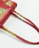Borsa rossa con maiolica Borsa rossa con maiolica