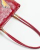 Borsa rossa con farfalla Borsa rossa con farfalla