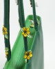 Borsa verde con coppia pop