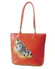 Borsa arancio con farfalla