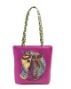 Borsa fucsia con cavallo Borsa fucsia con cavallo